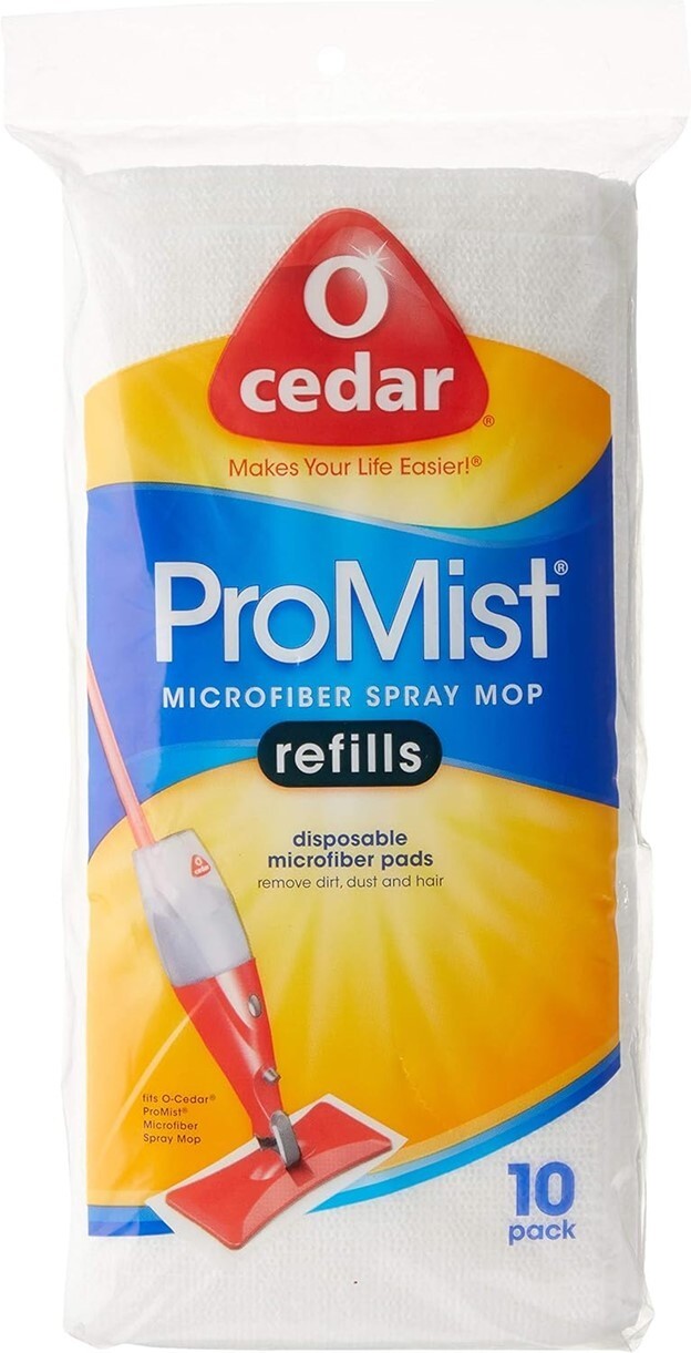 New OCedar ProMist Microfiber Spray Mop Refill Pads 1 Pk Of 10 Ocedar FREE SHIP