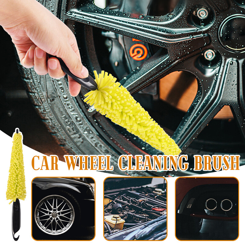 Car Wheel Cleaning Brush Rim Tire Detailing Automotive Motorcycle Sponge Care