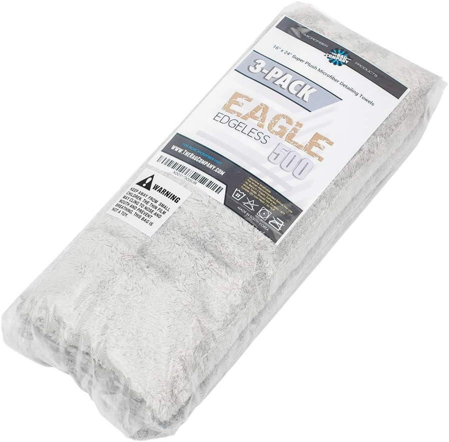 – Eagle Edgeless 500 (3-Pack) Professional Korean 70/30 Blend Super Plush Microf