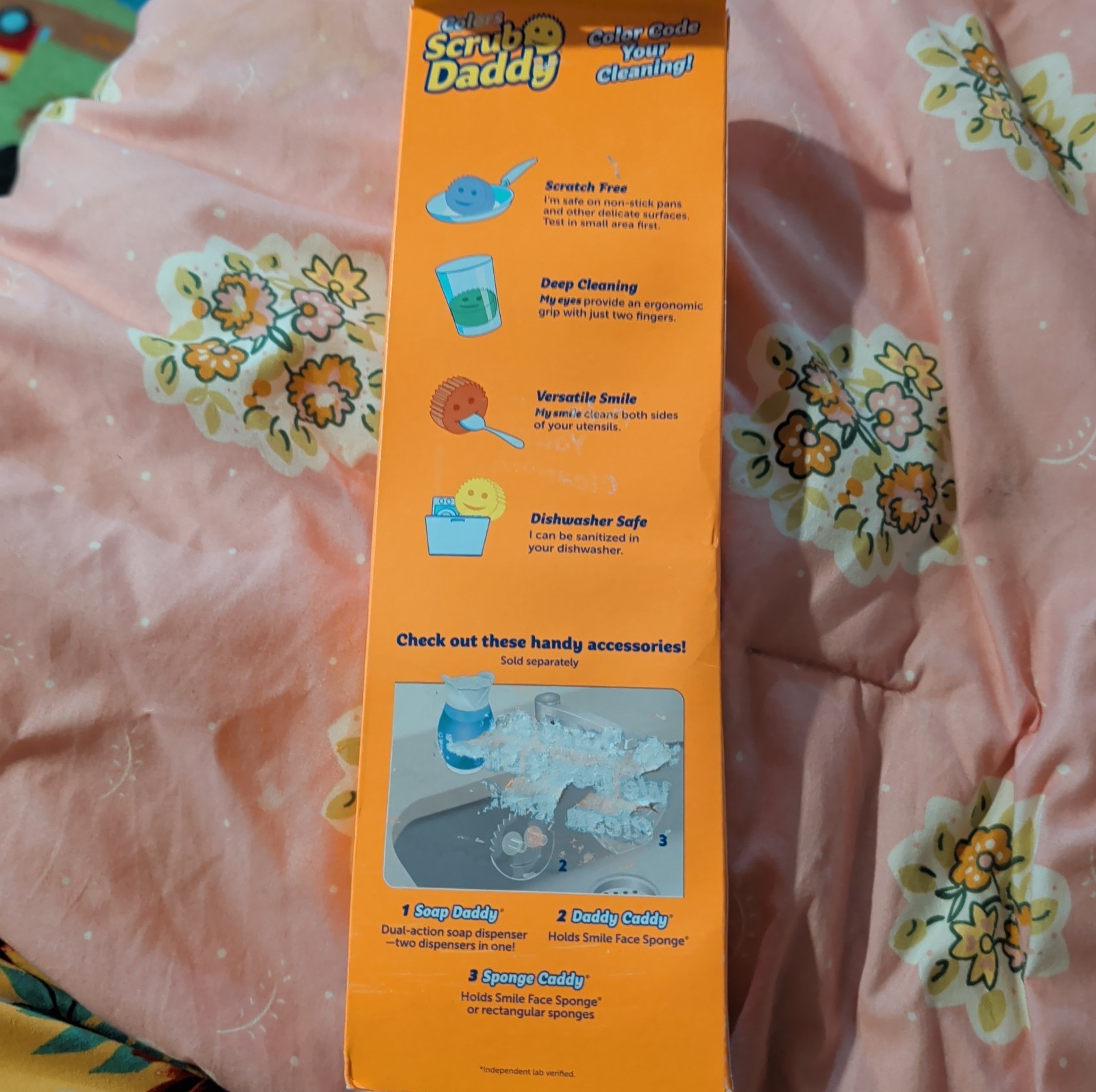 Set Of 3 Scrub Daddy’s Flextexture Scrubbers No Scratch No Smell Cleans Well New