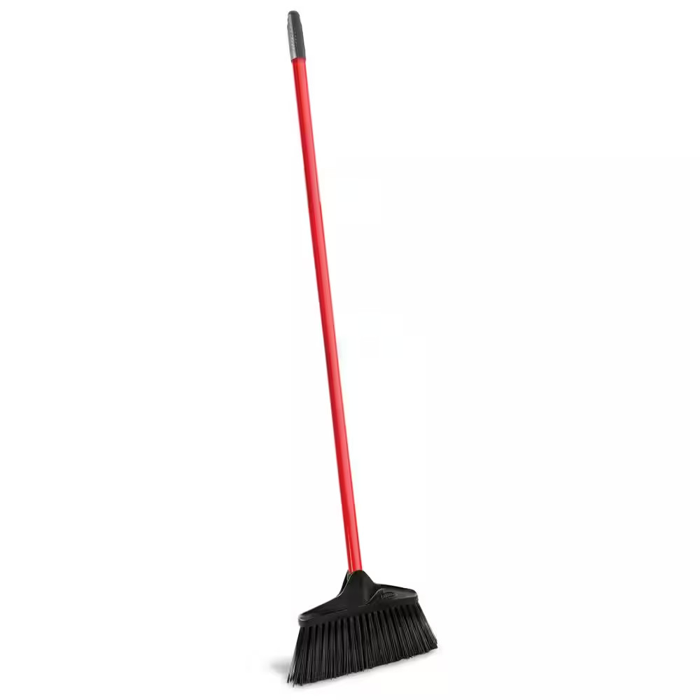 10 in. High Power Lobby Broom with Steel Handle
