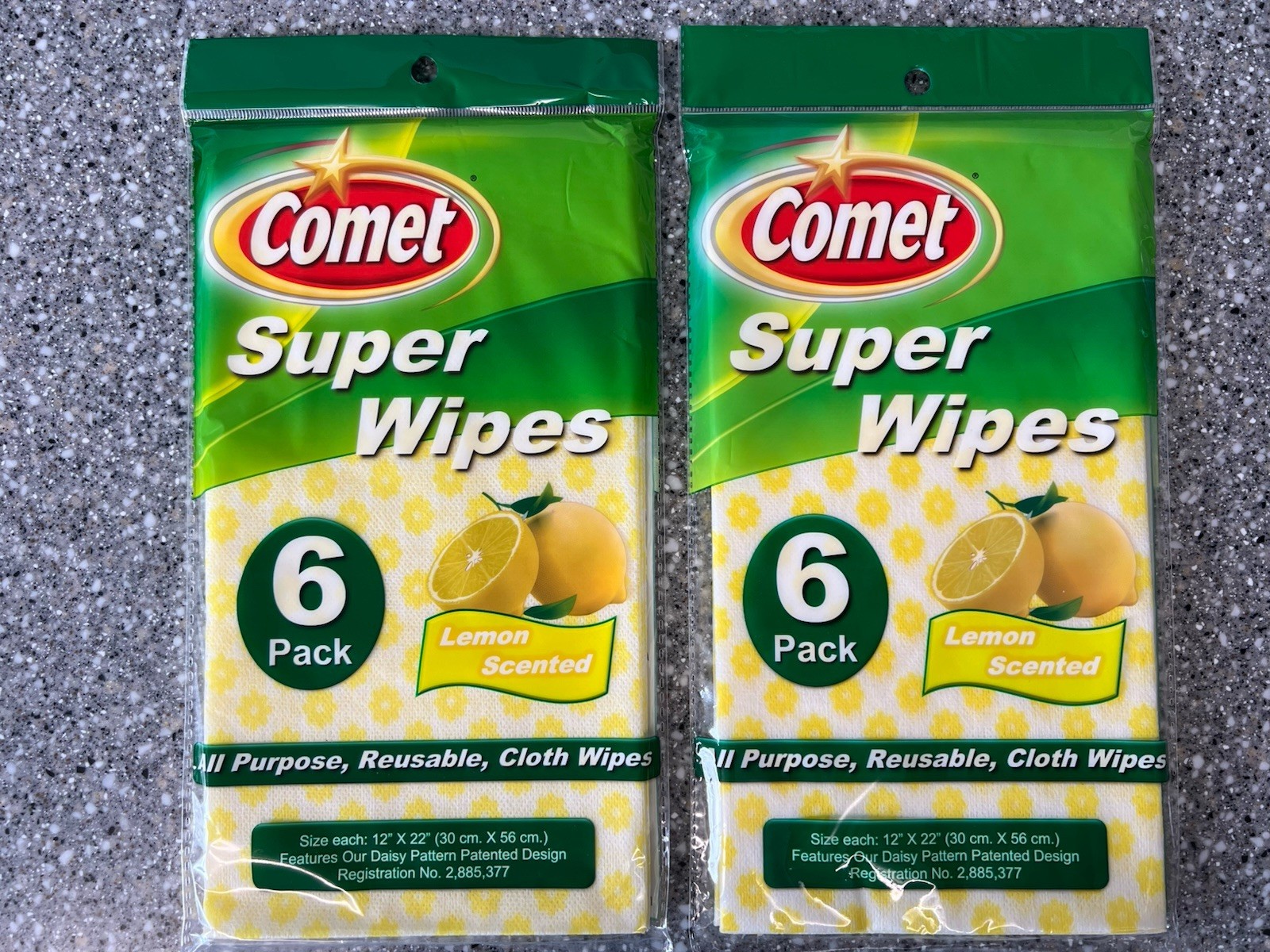 12 Comet Reusable Cloth Wipes All Purpose Lemon Scented (12″x22″) FAST FREE SHIP