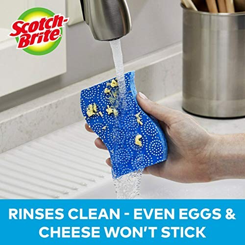 Scrub Dots Non-Scratch Scrub Sponge, For Washing Dishes 6 Count (Pack of 1)