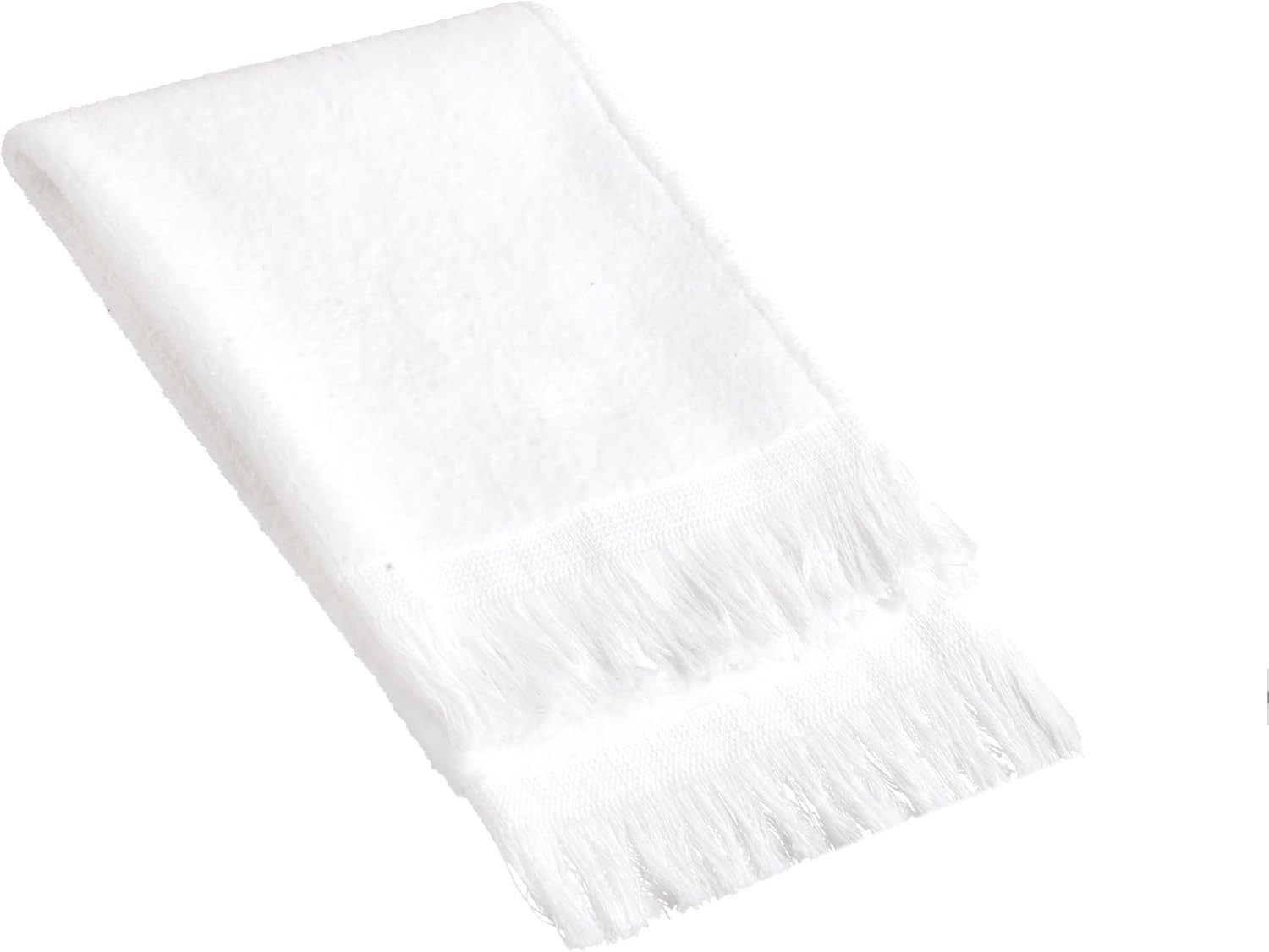12 Pack – Hemmed Fringed Reversible Fingertip Terry Towel (Size 11″ W x 18″ L),