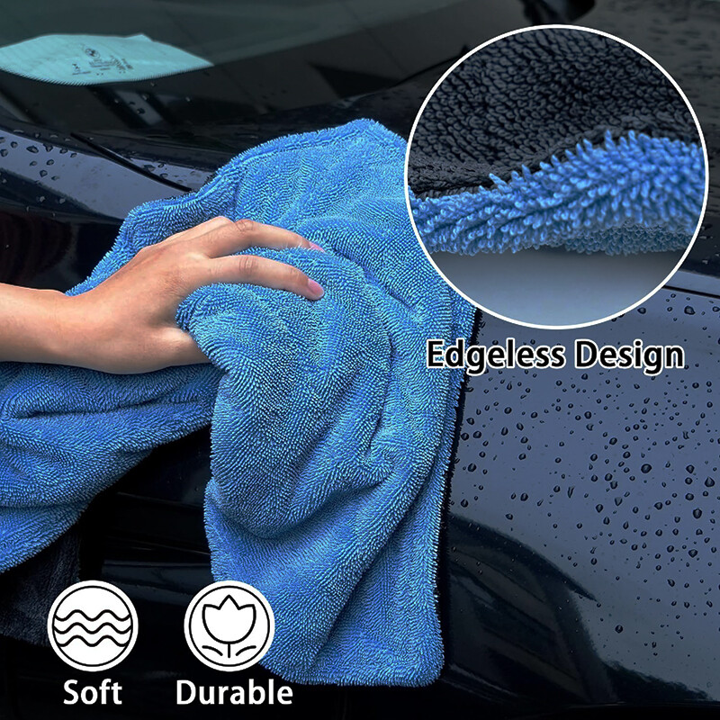 36 Pcs/Case Car Wash Microfiber Drying Towel Twisted Loop 16“ x 24″ 1200 GSM