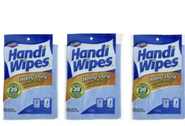 HEAVY DUTY HANDI WIPES CLOTHS ABSORBENT MULTIPURPOSE CLEANING TOWELS BLUE