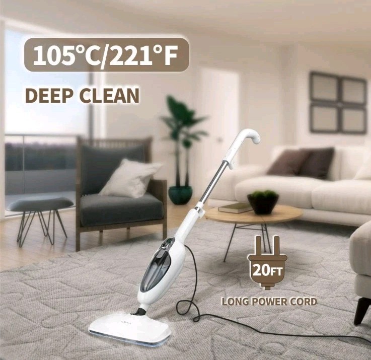 Sandoo 13 in 1 Steam Mop For Hardwood Cleaning Multipurpose, Steamer, 20ft Cord