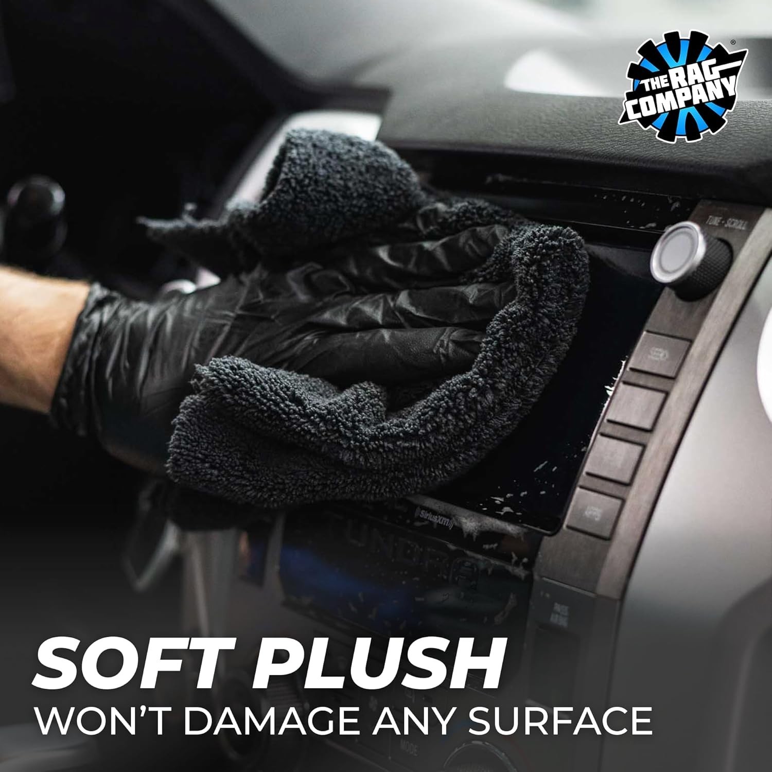 Professional 10-Pack Edgeless Microfiber Towels for Ultimate Car Care – 16×16