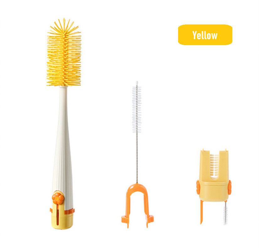 5 In 1 Multifunctional Bottle Brush Set Long Handle Cup Brush Cleaning Brush