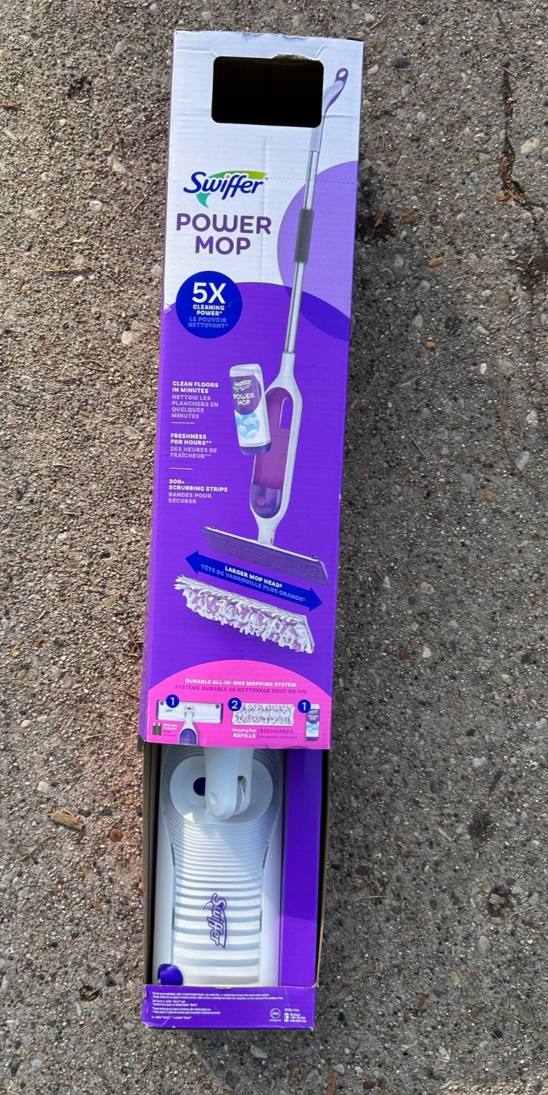 Swiffer Complete Kit Power Mop Multi-Surface Mop for Floor Cleaning Fresh Scent