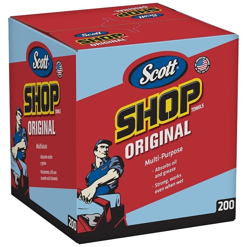 NEW Kimberly Clark 75190 ORIGINAL Scott Shop Towels 200 pack 0560482