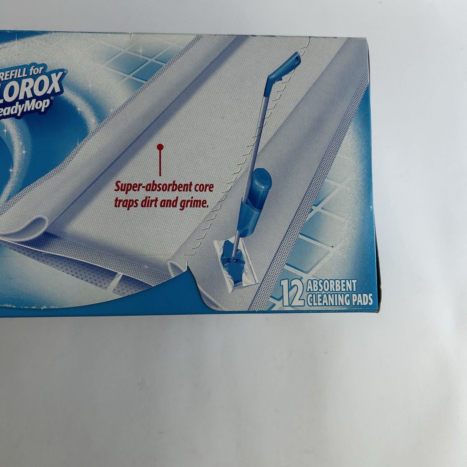 Mr Clean Refill for Clorox Ready Mop 12 Pads NOS Discontinued Box Germany 2004