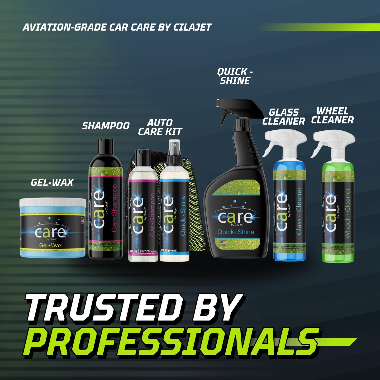 Cilajet Care Glass Cleaner (16 oz) – Auto Window 16 Fl Oz (Pack of 1)