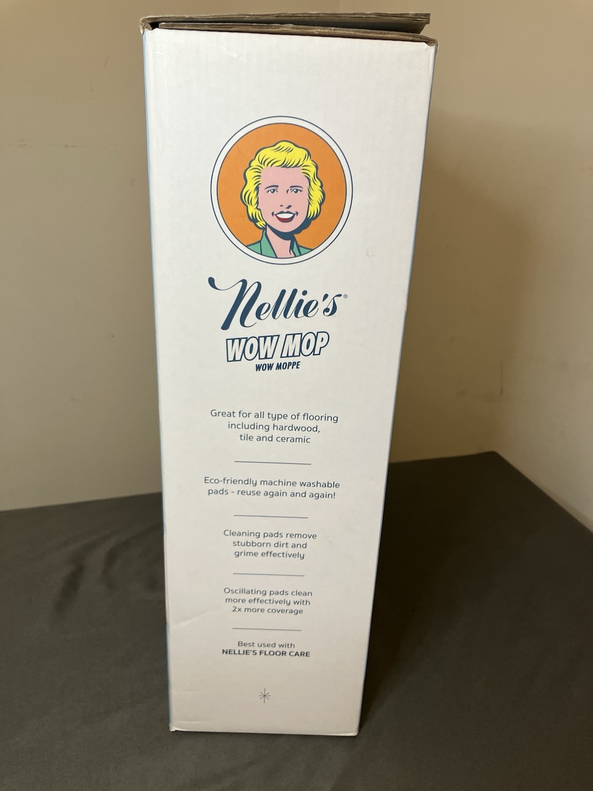 Nellie’s WOW Cordless Lightweight Mop, New! Open Box!