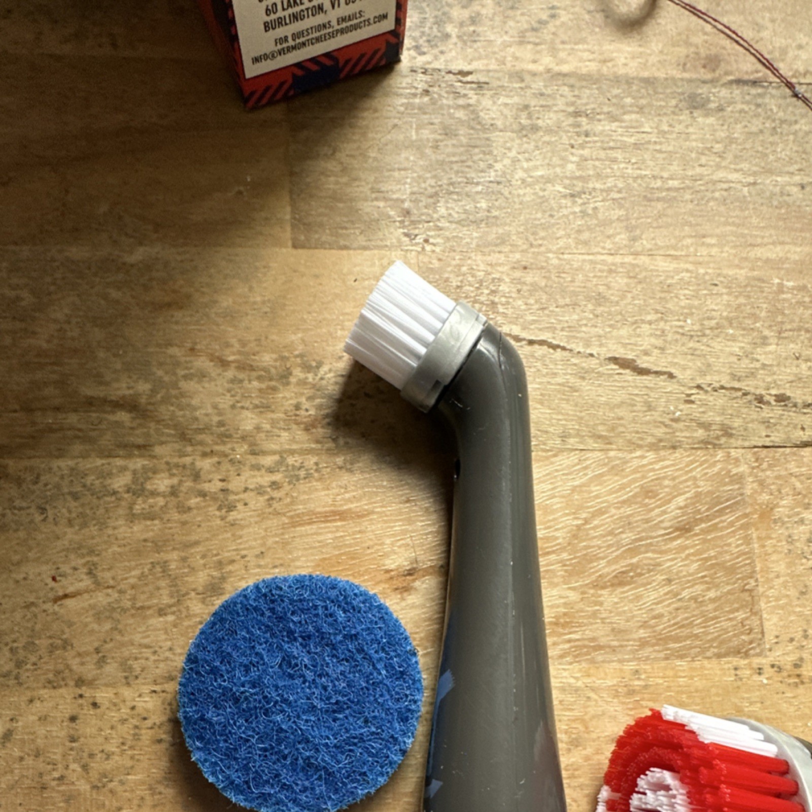 Rubbermaid Power Brush Set, Heavy Duty Cleaning, Multiple Attachments, Red/Gray…