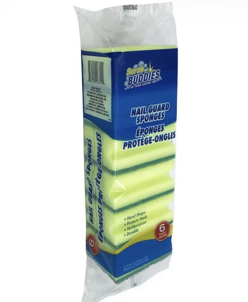 Premium Scrub Buddies Sponges, 6-ct | Nail Guard Sponges