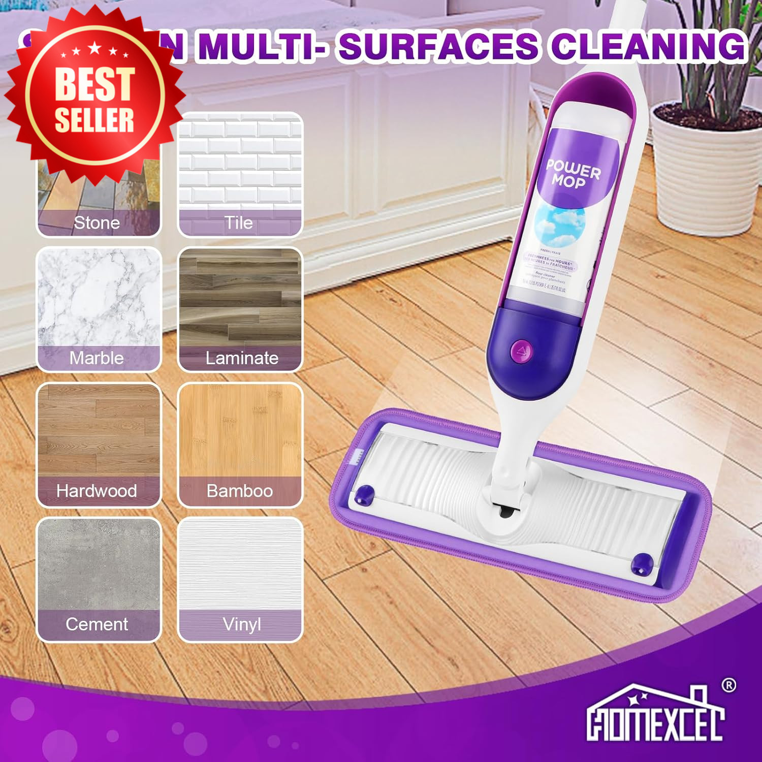 8 Pack Microfiber Mop Pads Reusable Washable Refills for 13-15″ Spray US