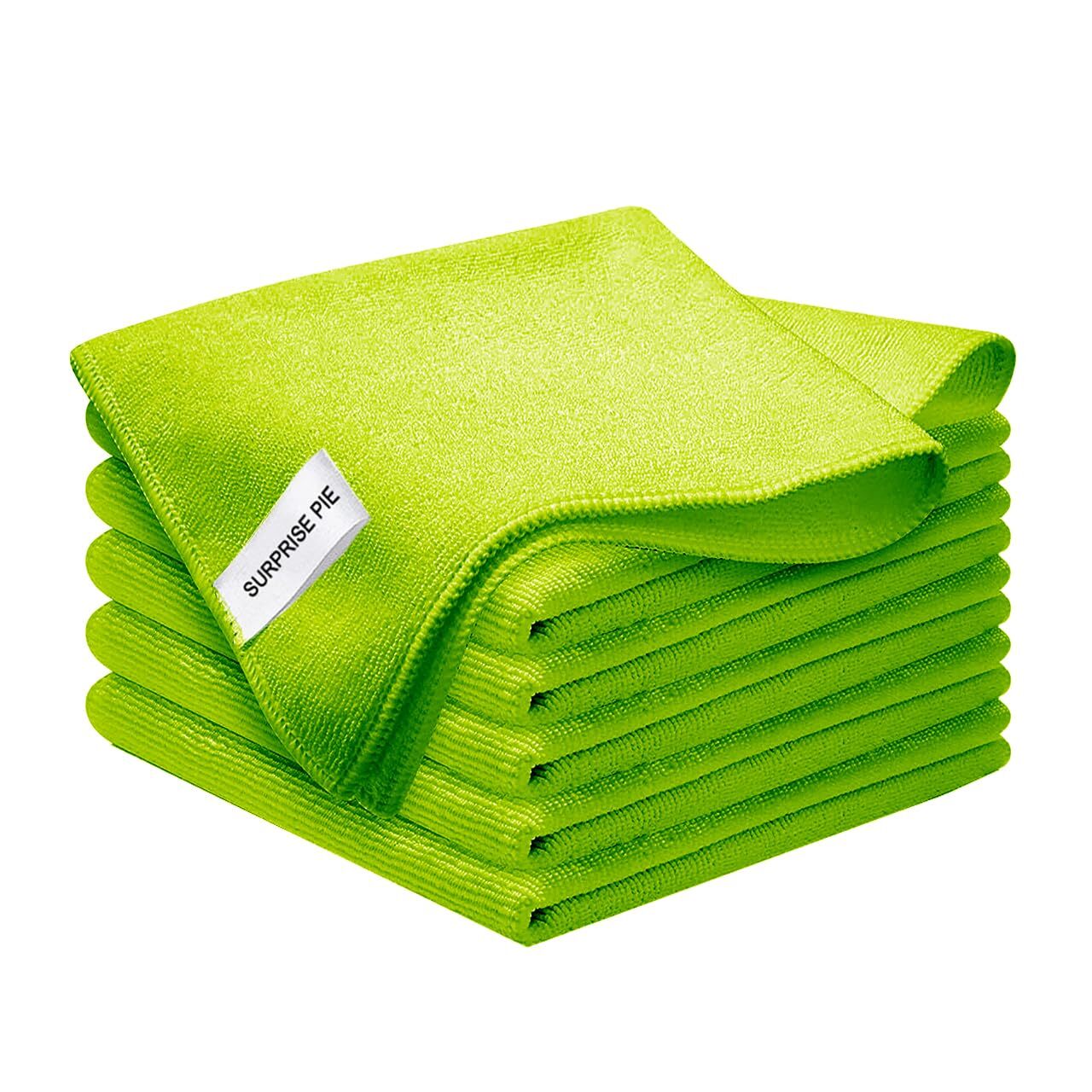 6 Pack 12×12 Inch Microfiber Cleaning Cloth for House Kitchen Boat Cars