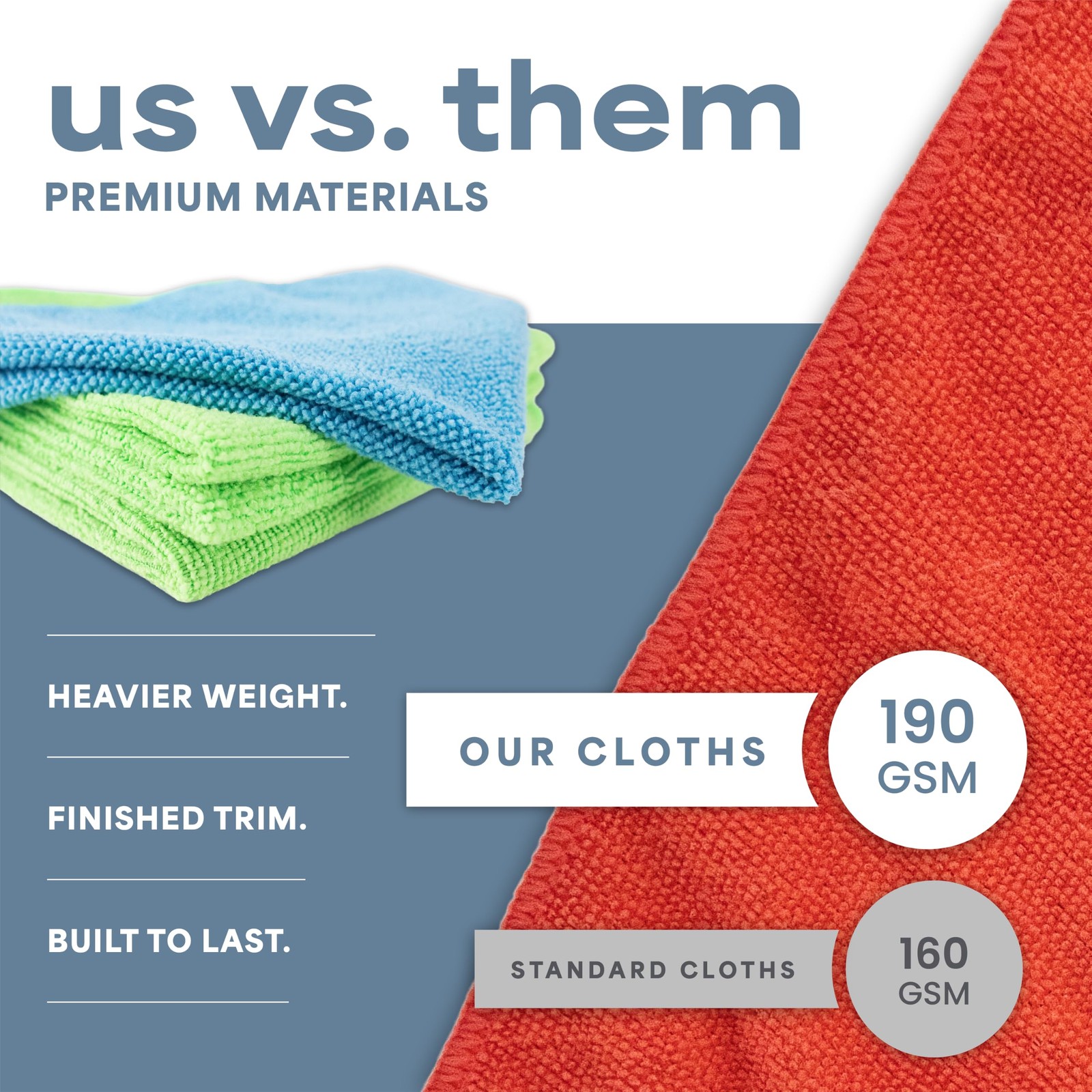 S&T INC. 150 Pack Microfiber Cleaning Cloth, Bulk Towels 150 Pack, Assorted