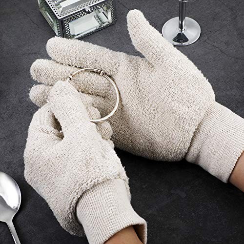 3 Pairs Silver Polishing Gloves – Anti-Tarnish Jewelry Cleaning & Dust Removal