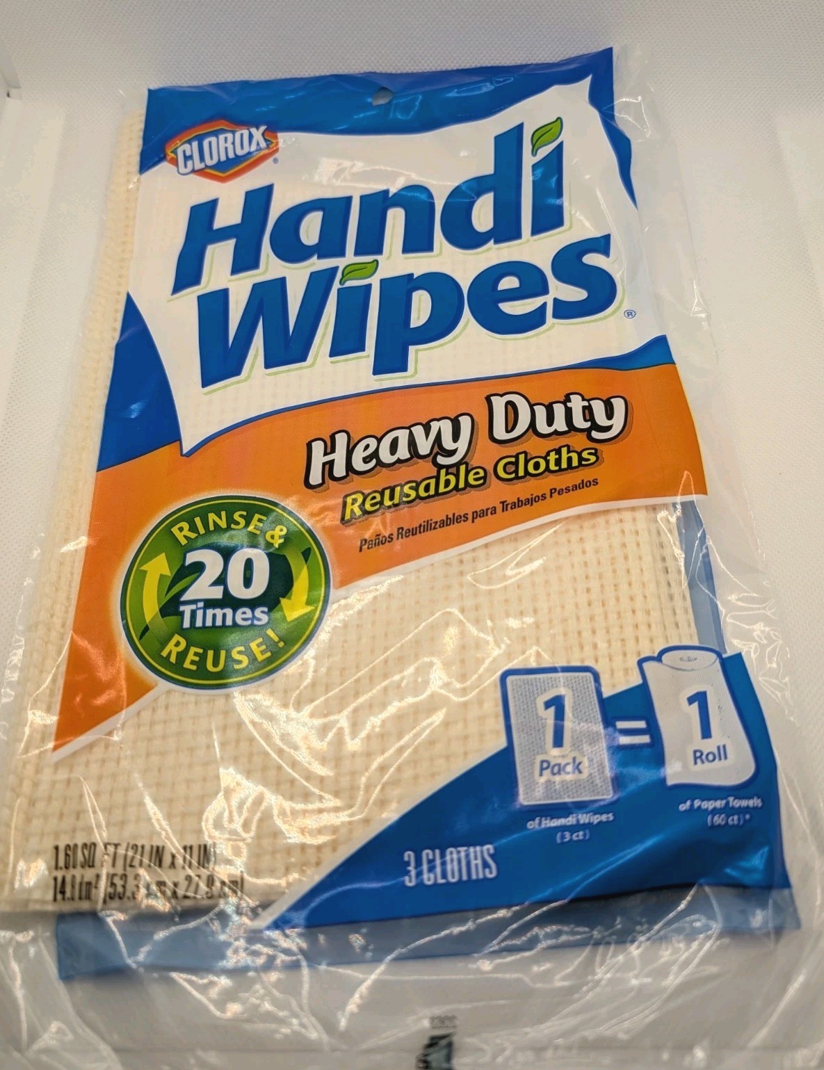 Handi Wipes, Heavy Duty Reusable Handy Cloths (3 Count)