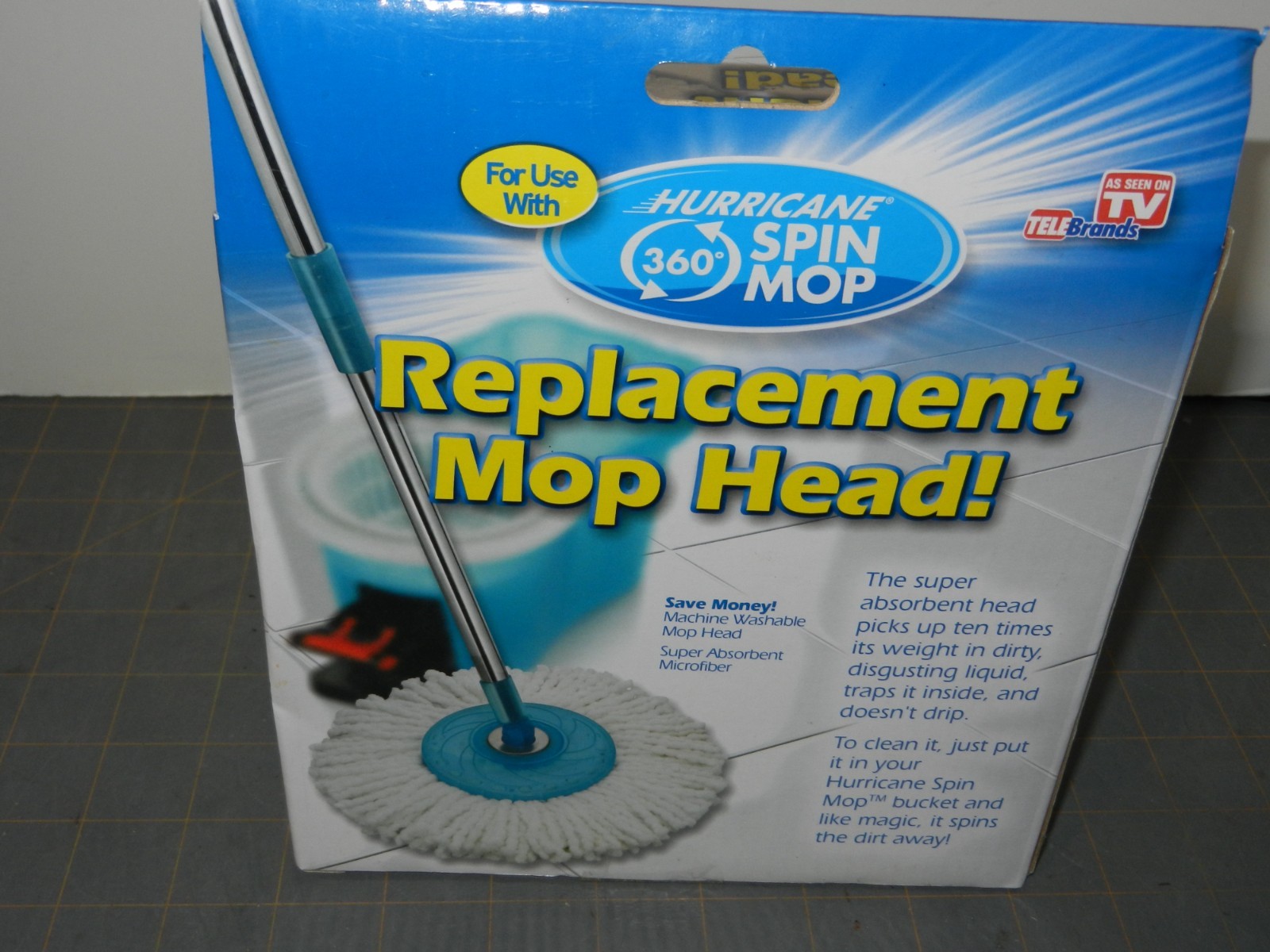 Hurricane 360° Spin Mop Replacement Mop Head Brand New in Box Genuine Original
