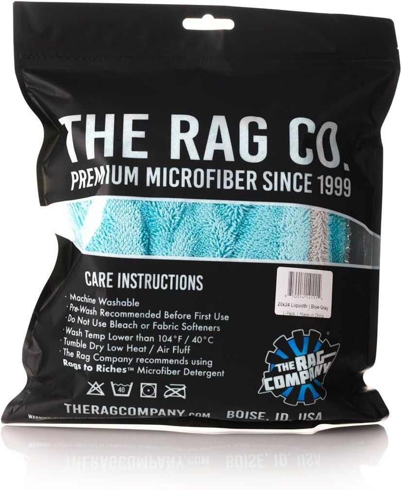 The Liquid8r – Absorbent 70/30 Blend Microfiber Drying Towel for Cars, Trucks…