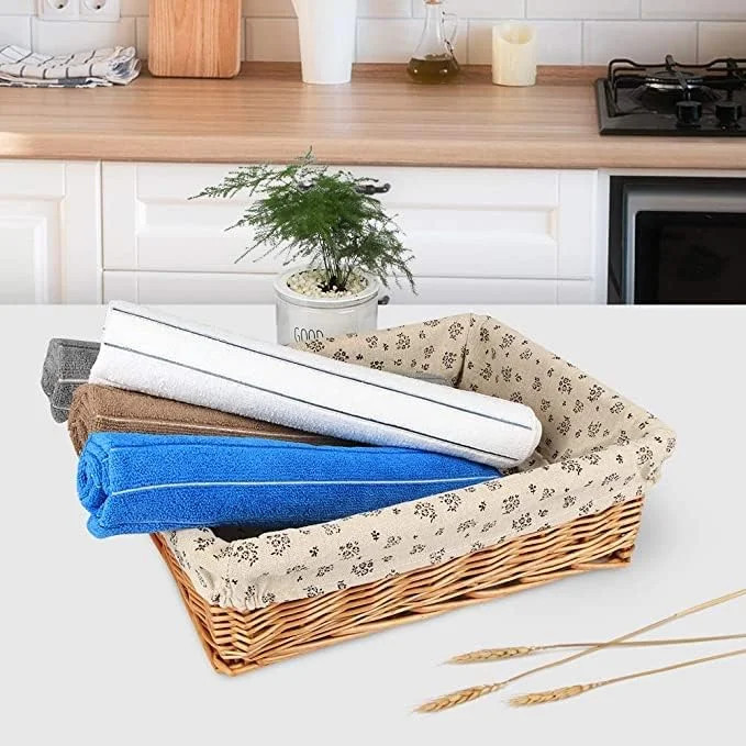 AIDEA Kitchen Towels-8PK, Super Soft and Absorbent Drying Towels for Dishes,
