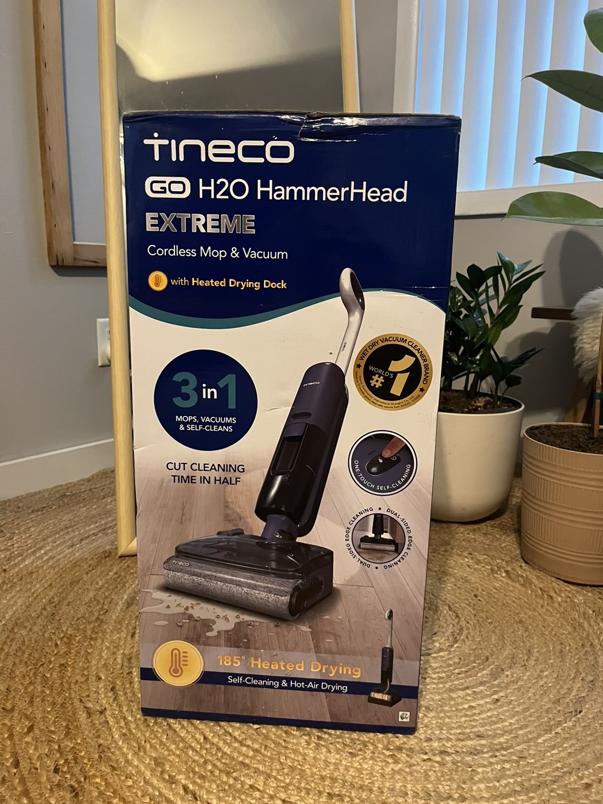 NEW Tineco GO H2O HammerHead Extreme Cordless Mop Vacuum w/ Heated Dry Dock