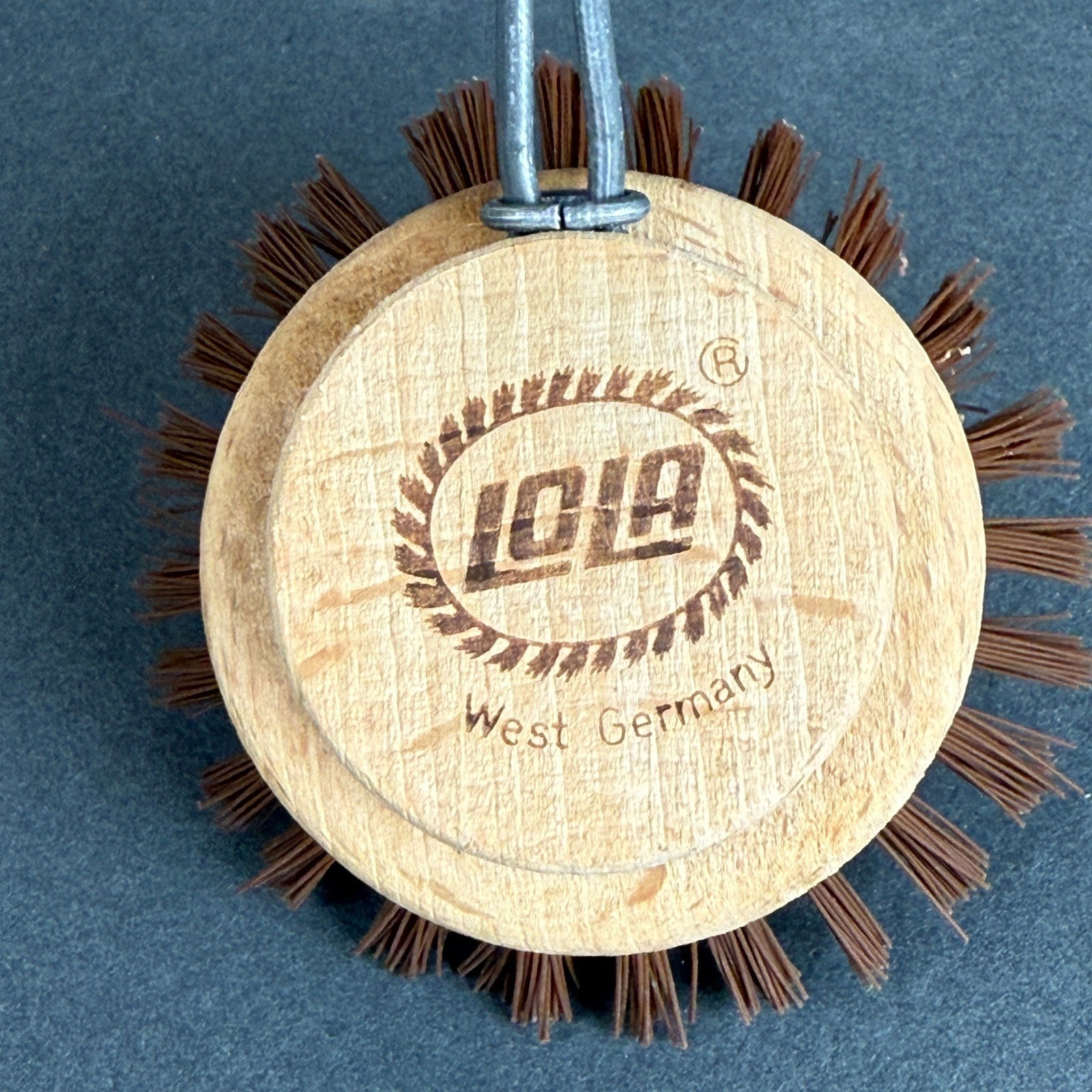Lola Dish Brush West Germany Wood Handle Vintage Cleaning Tool