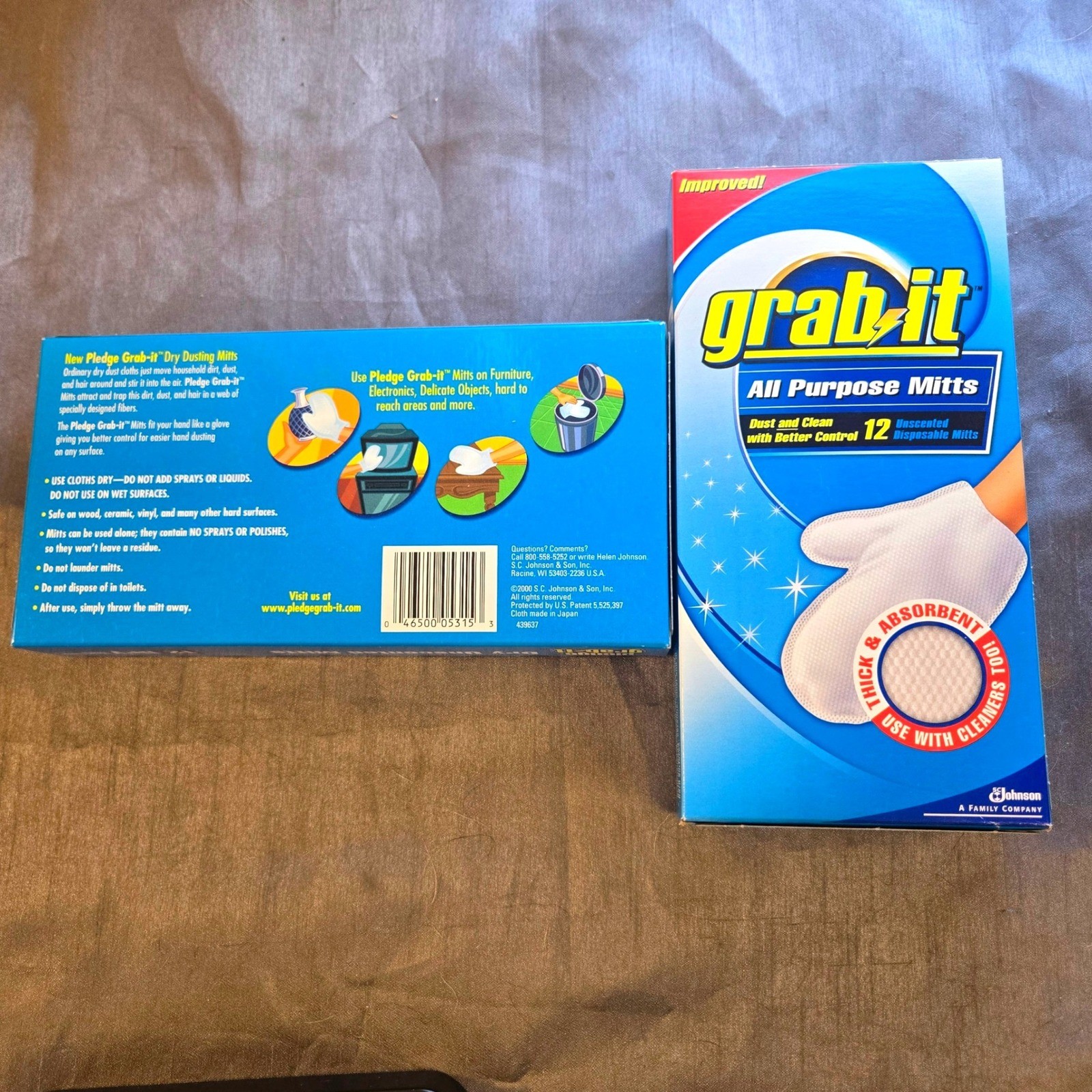 Pledge Grab-it Dry Dusting All Purpose Mitts 24 Count Unscented SC Johnson 2000