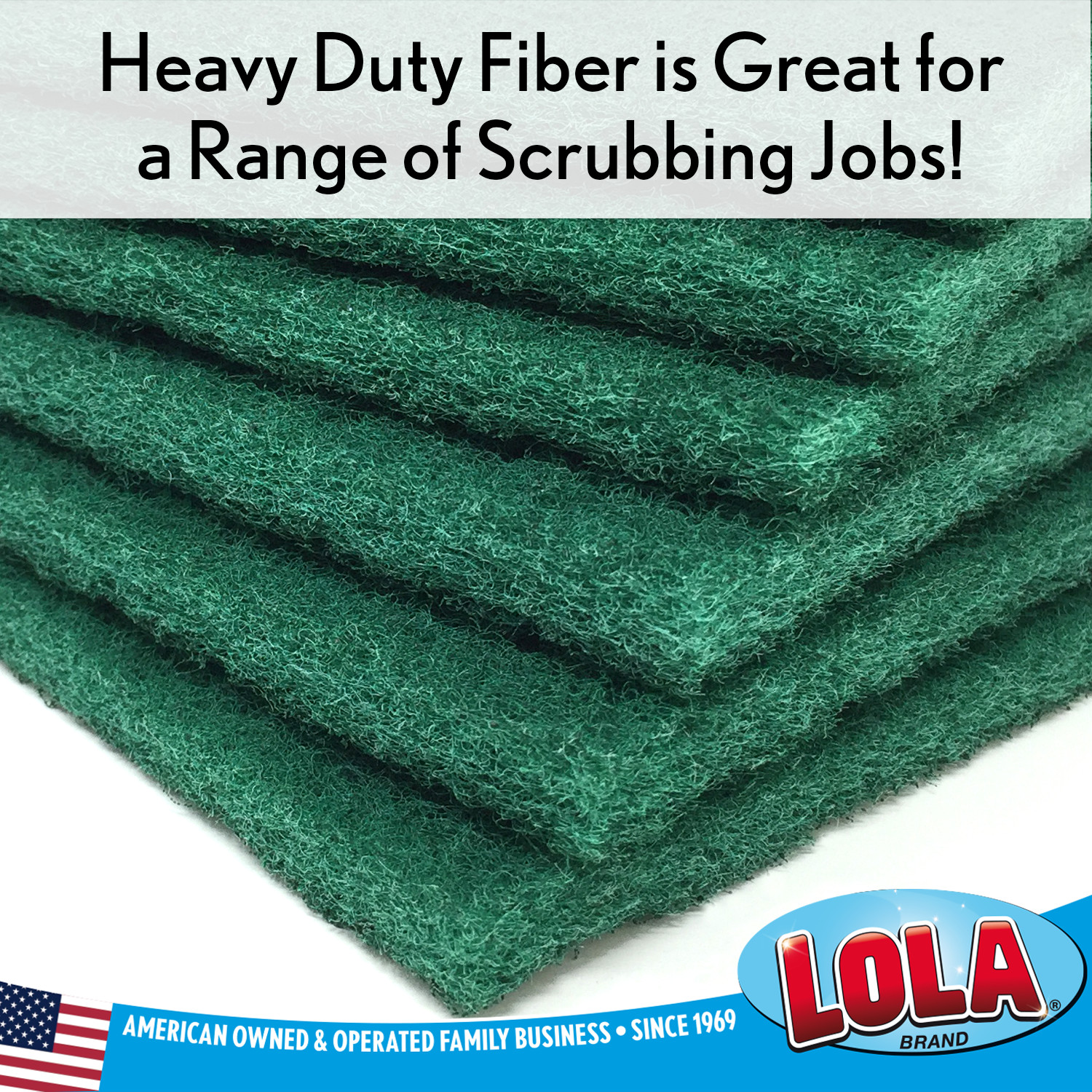 Pot Brite Scouring Fiber Pad 6 Pk – Nylon & Polyester 4″ x 6″ Cleaning Pads LOLA