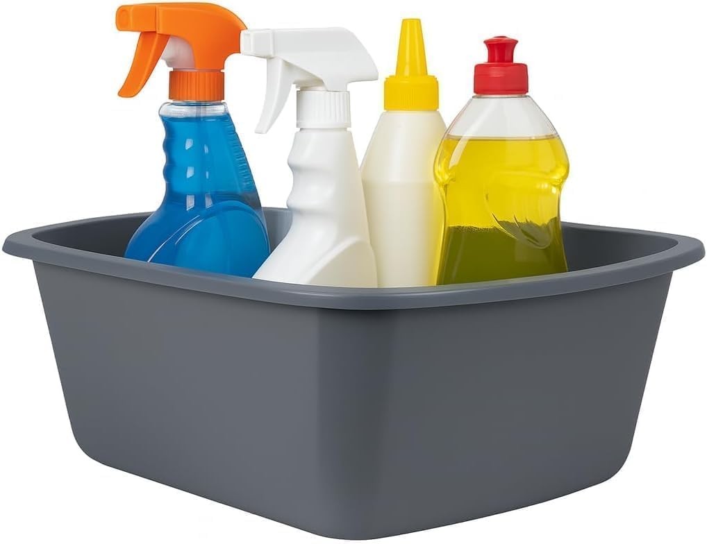 Wash Basins – Rectangular Plastic 7-Quart Graduated Hospital Soaking Tub with