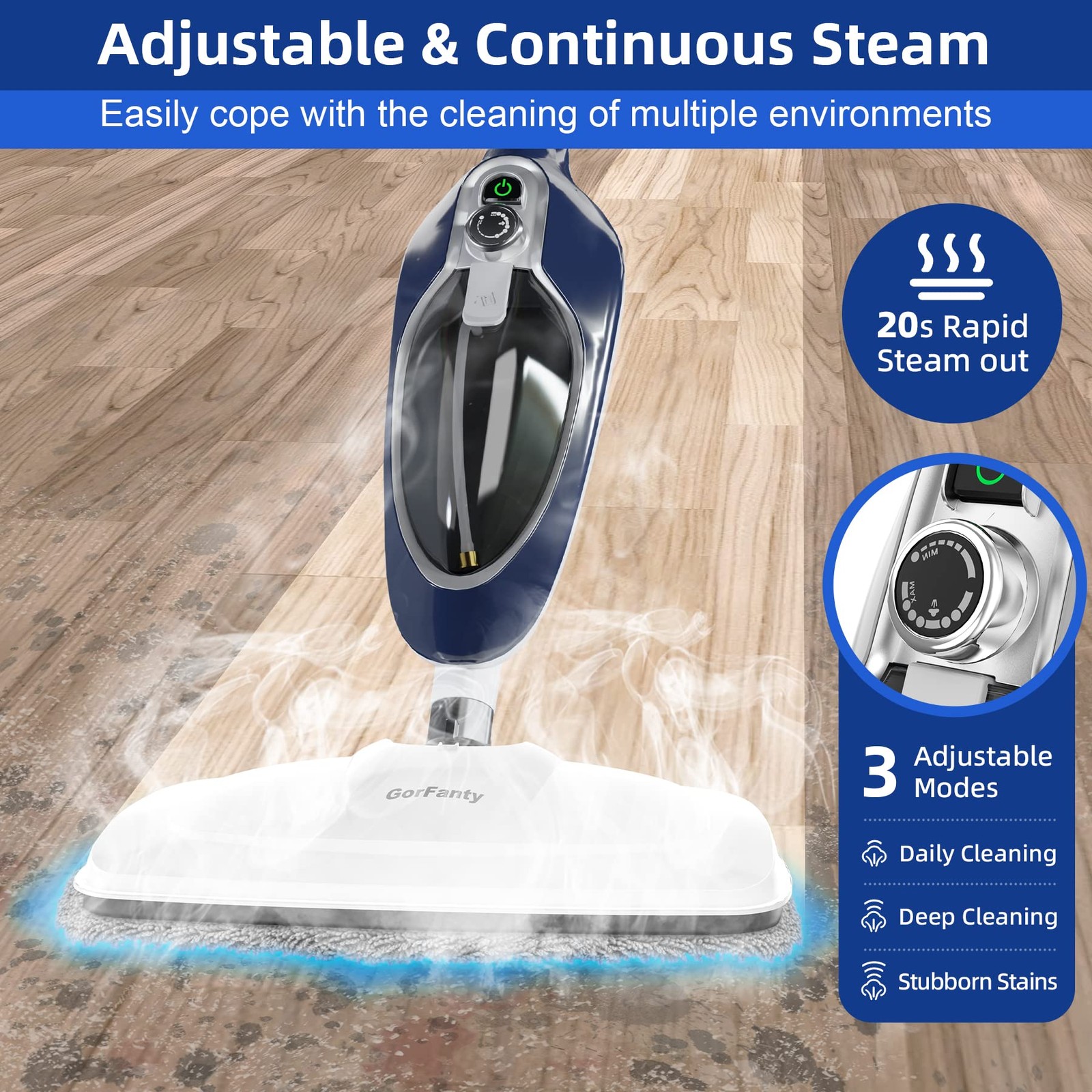 Steam Mop – 10-in-1 Floor Steamer MultiPurpose Steam Cleaner
