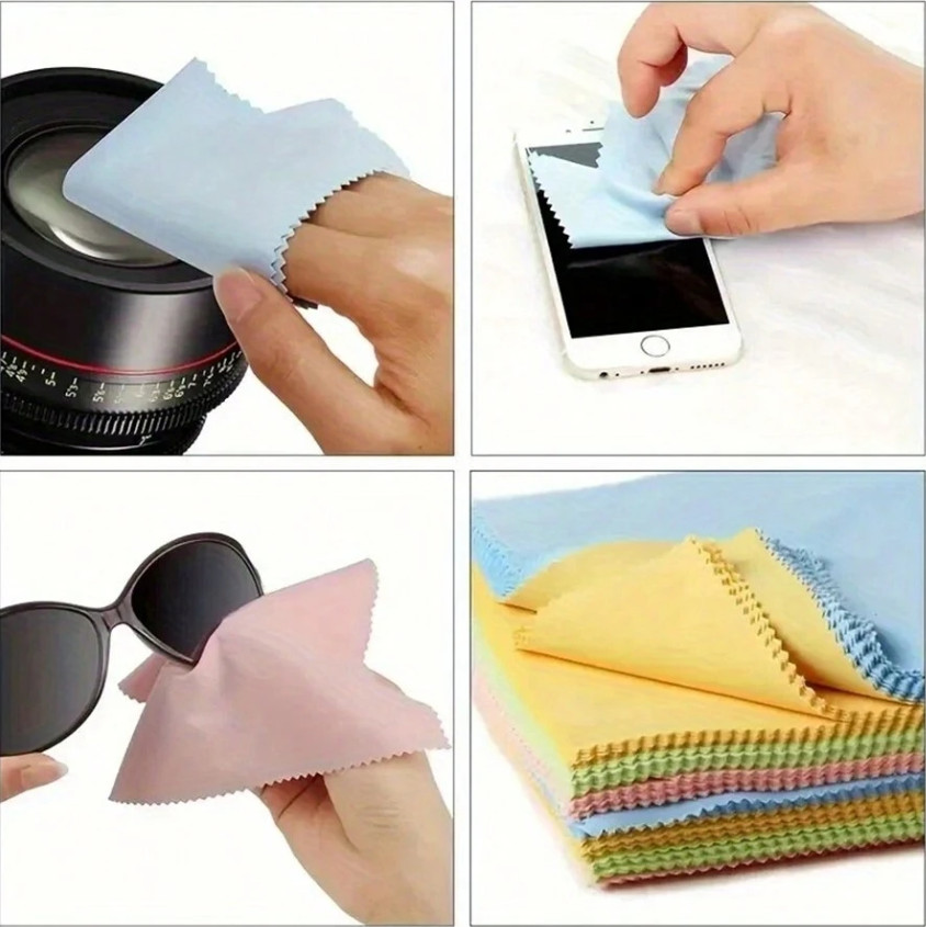 10pcs Microfiber Cleaning Cloths – Multi-Purpose Wipes for Glasses & Screens-NEW