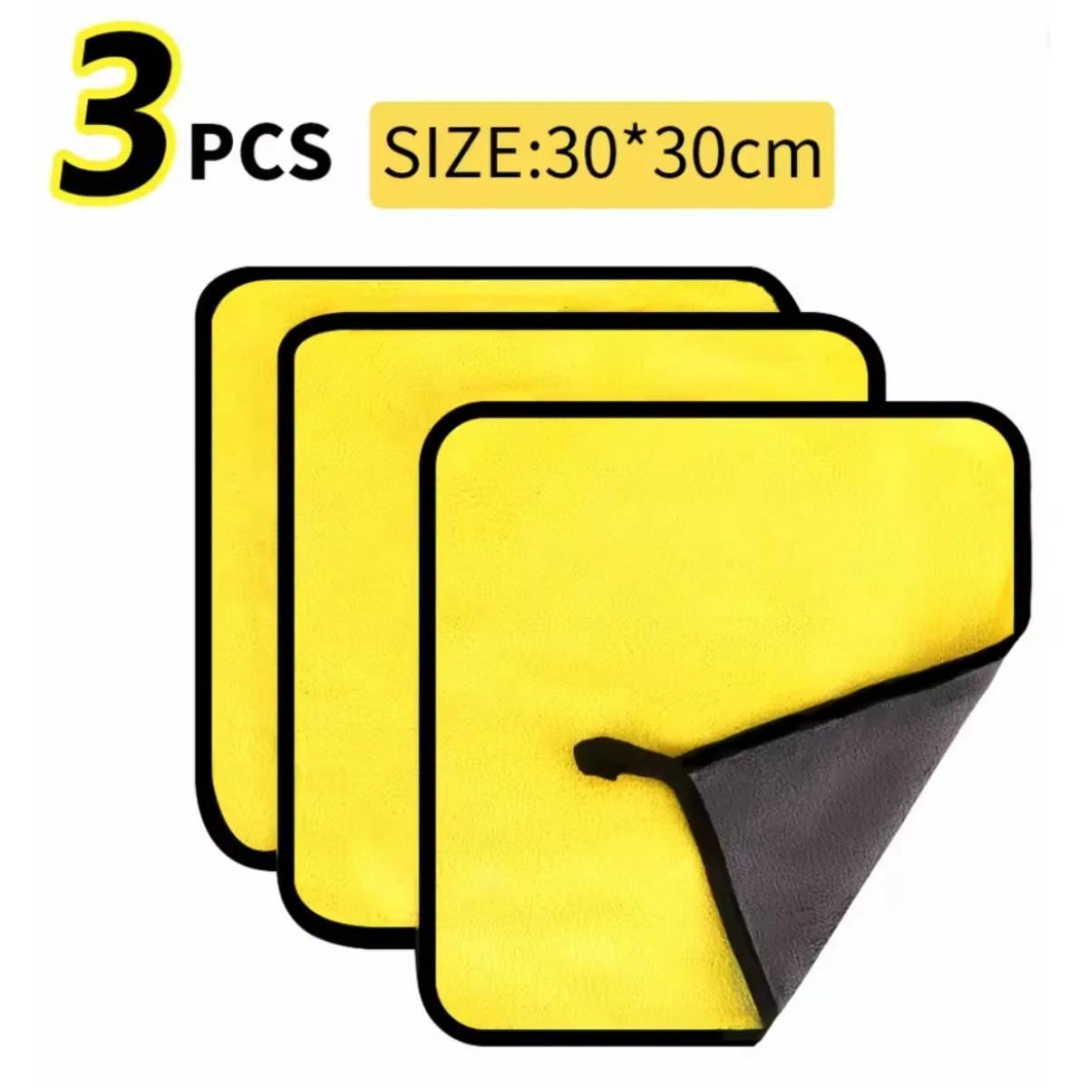 3/5/10Pcs Microfiber Cleaning Cloth Car Wash Towel Drying Rag Car Polishing