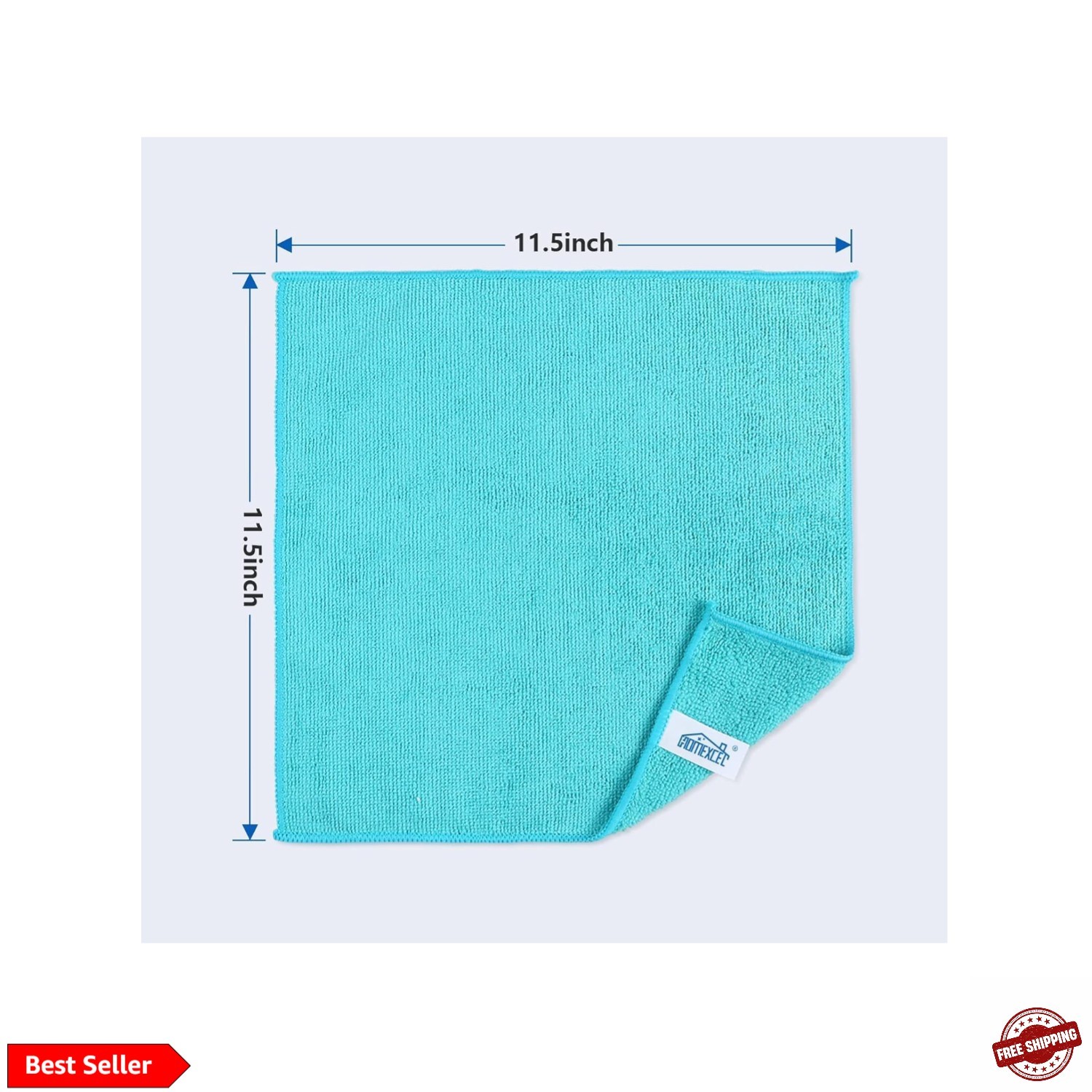 Microfiber Cleaning Cloth 210GSM, Pack of 12, Size:11.5″ x 11.5″, Ultra-Soft,…