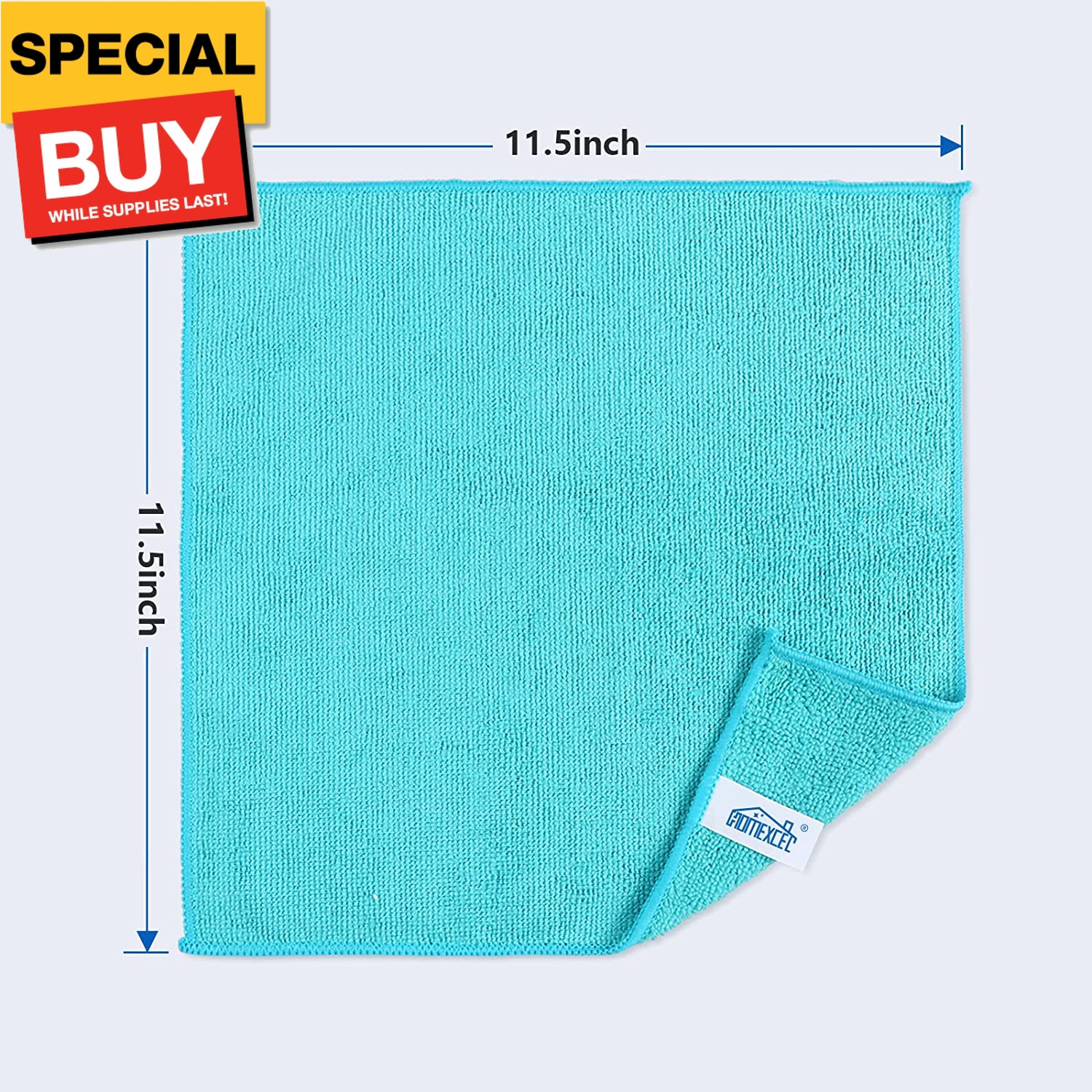 Microfiber Cleaning Cloth,12 Pack Cleaning Rag,Cleaning Towels with 4 Color Asso