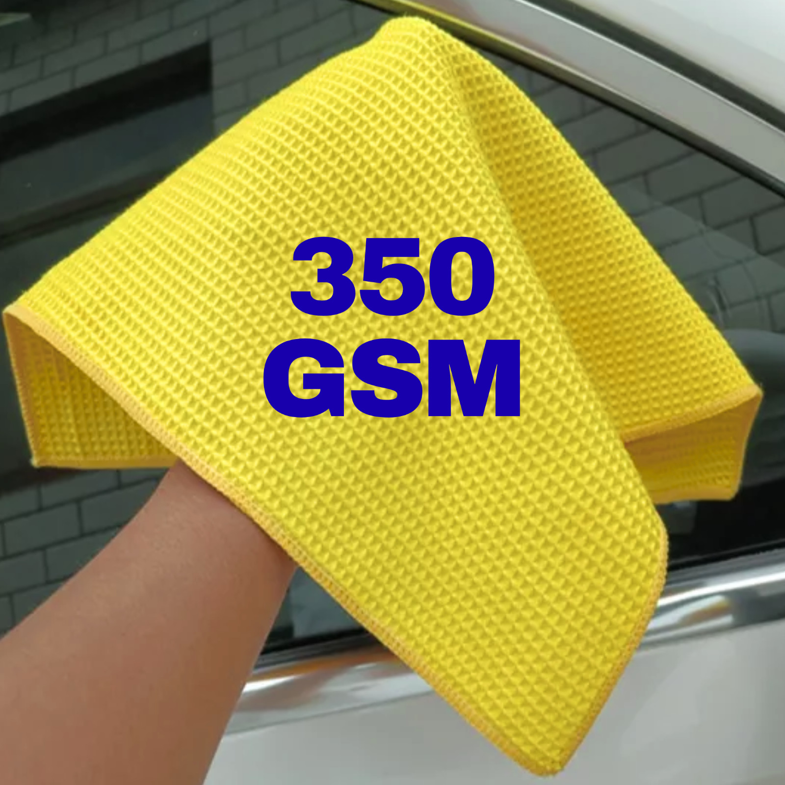 10 Pack of Microfiber Waffle Cleaning Cloths – 16 x 16 Lint Free Cloth Colors