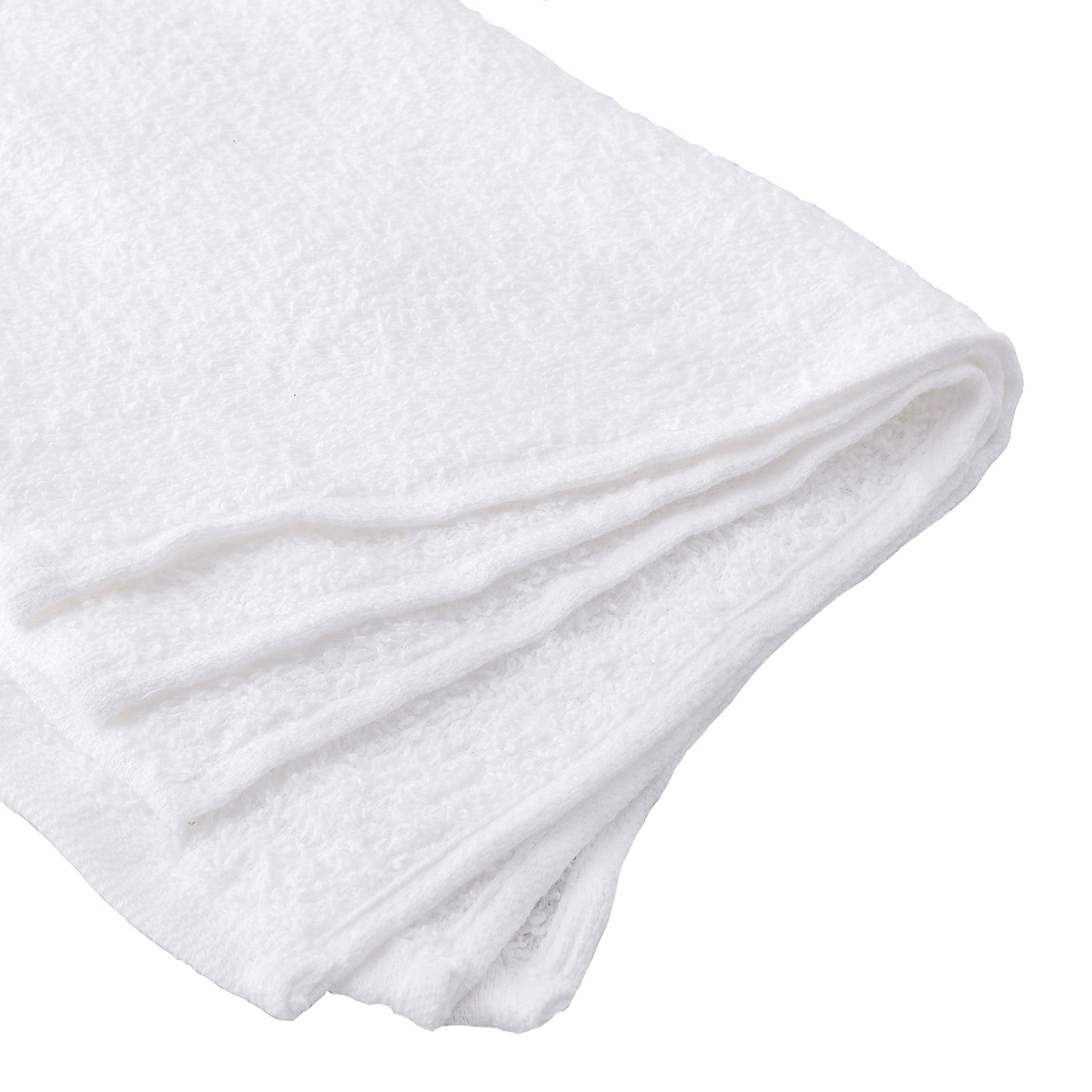 100% Cotton 14″ x 17″ All Purpose Terry Towels 6 Pack White Household Cleaning