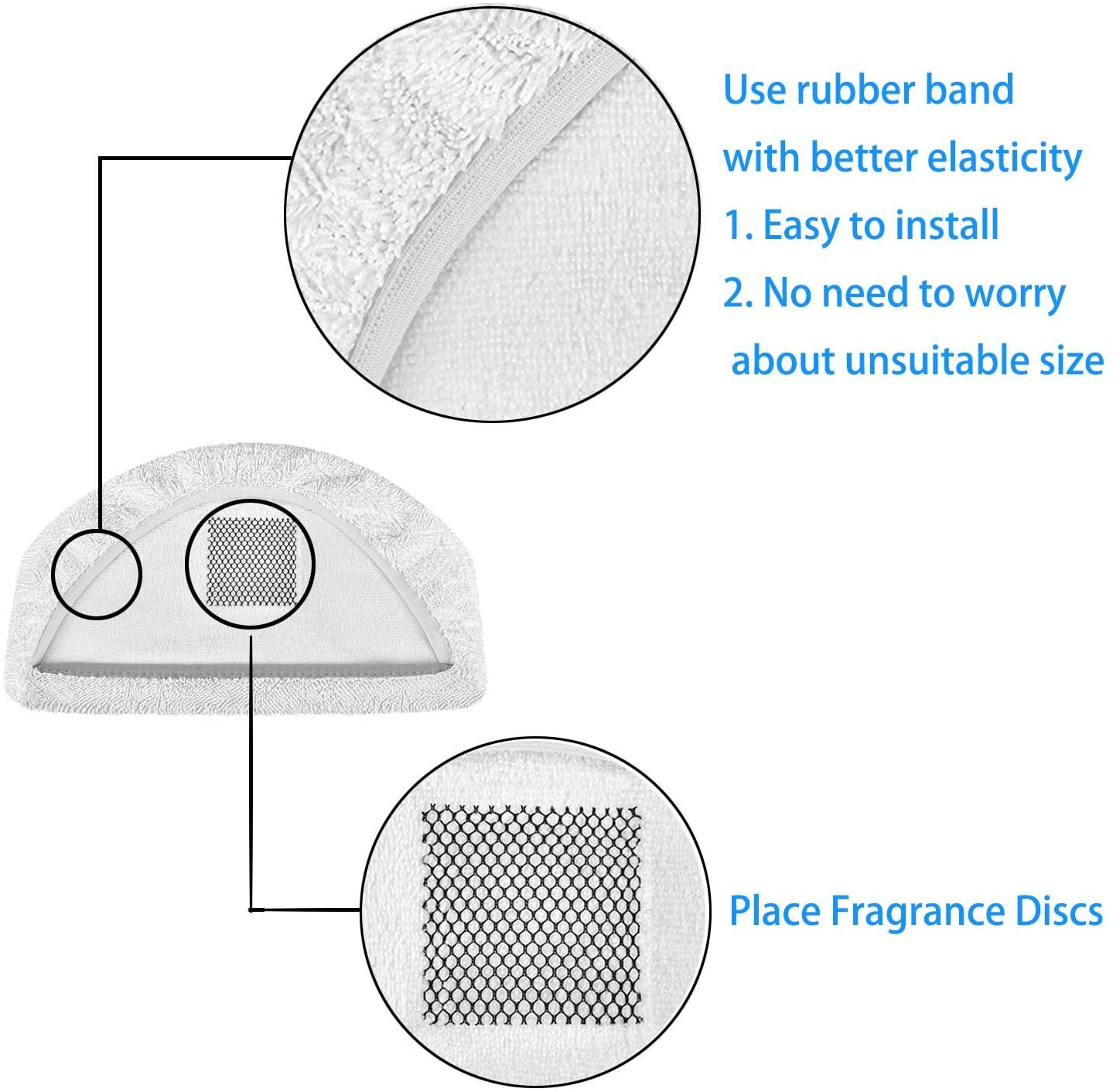 Steam Mop Pads for Bissell Powerfresh Steam Mop 1940 1806 1544 1440 2075A 2685A