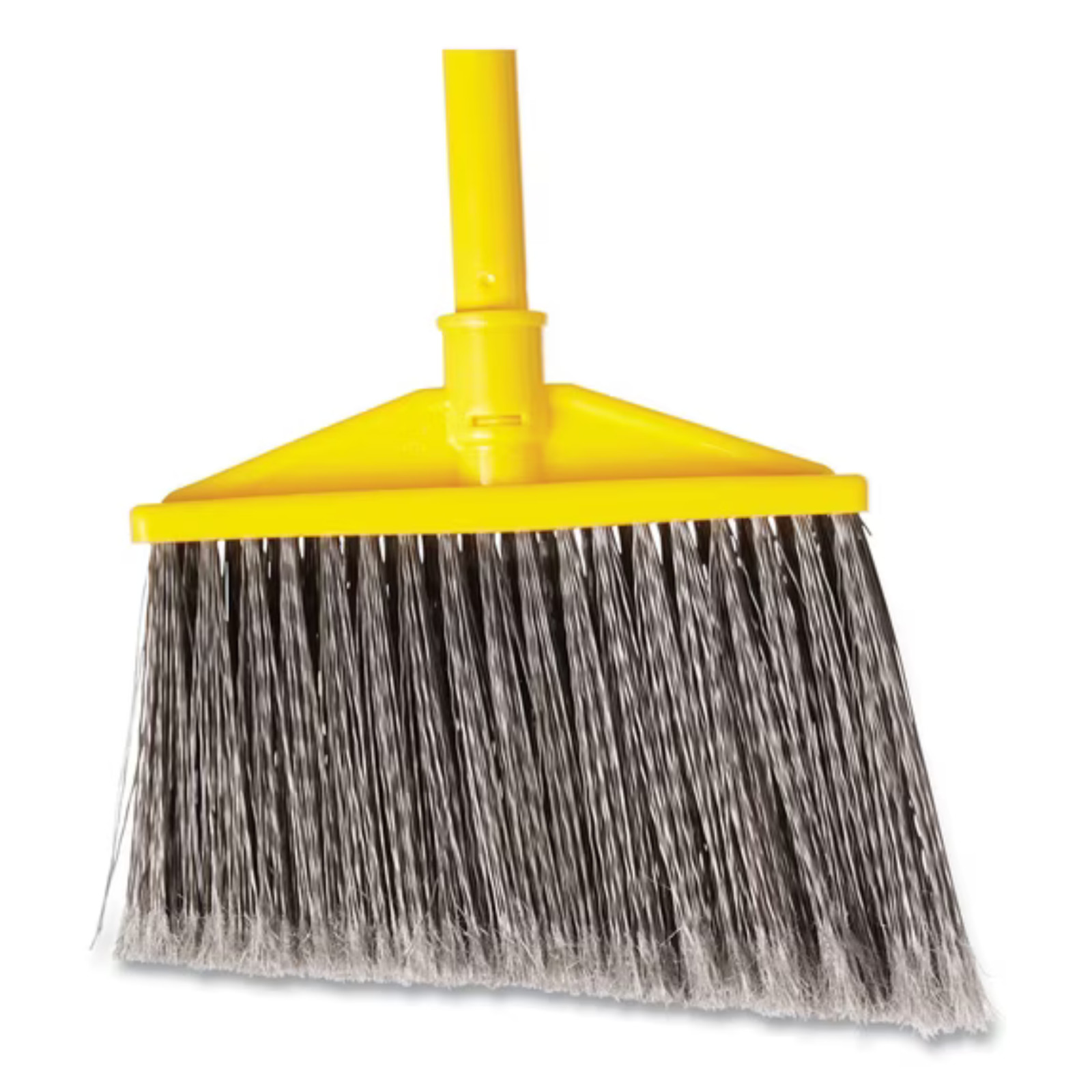 Rubbermaid Commercial Large Angled Push Broom with Metal Handle Indoor/Outdoor