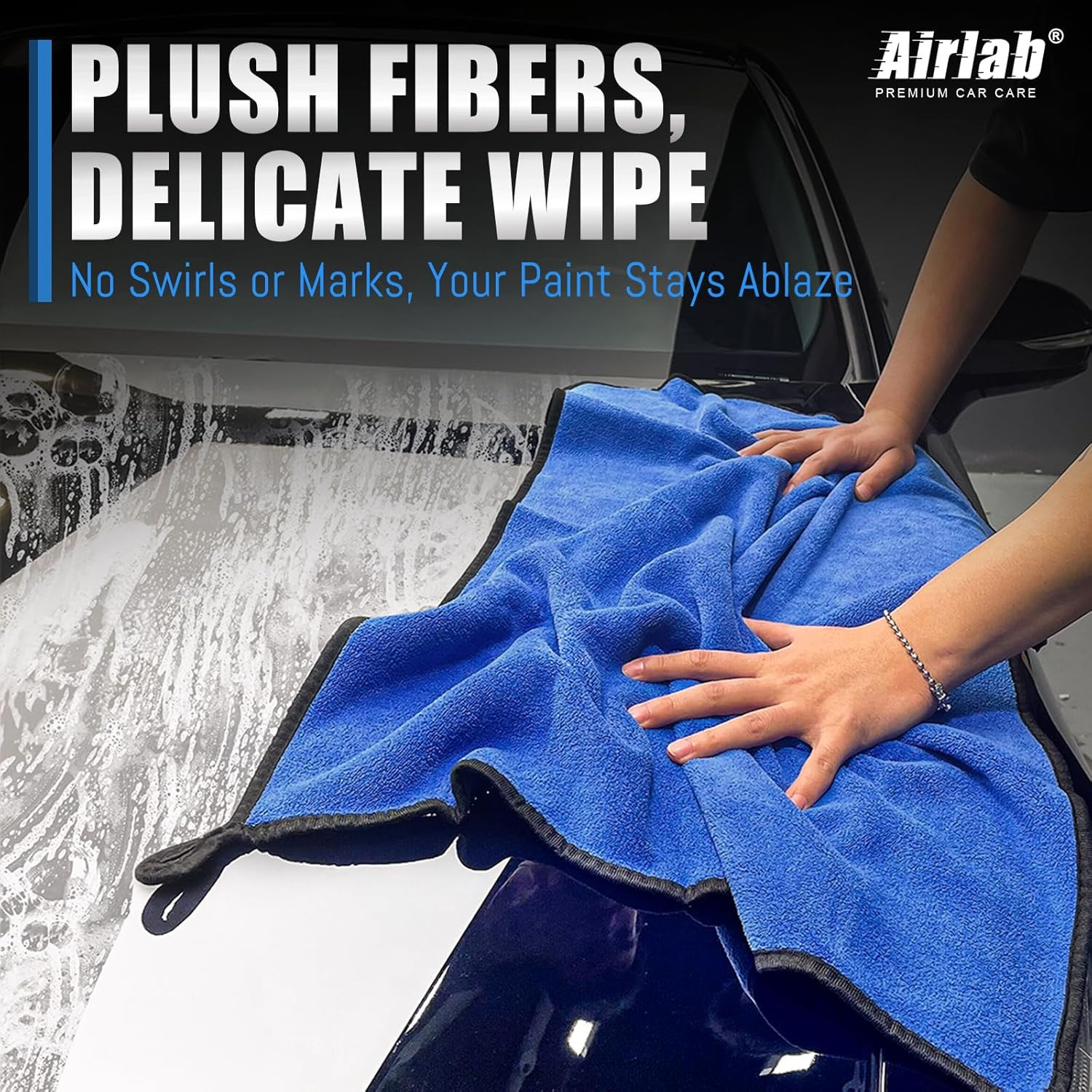 Toalla de Microfibra para Autos 35×24 Pulgadas Super Absorbente 500 GSM