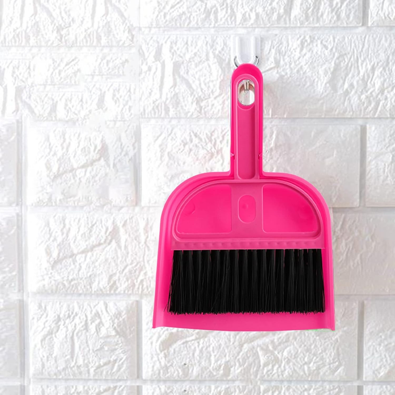 TOPZEA 6 Pack Mini Dust Pan and Brush Set, Pink, Blue, Multicolor, Green