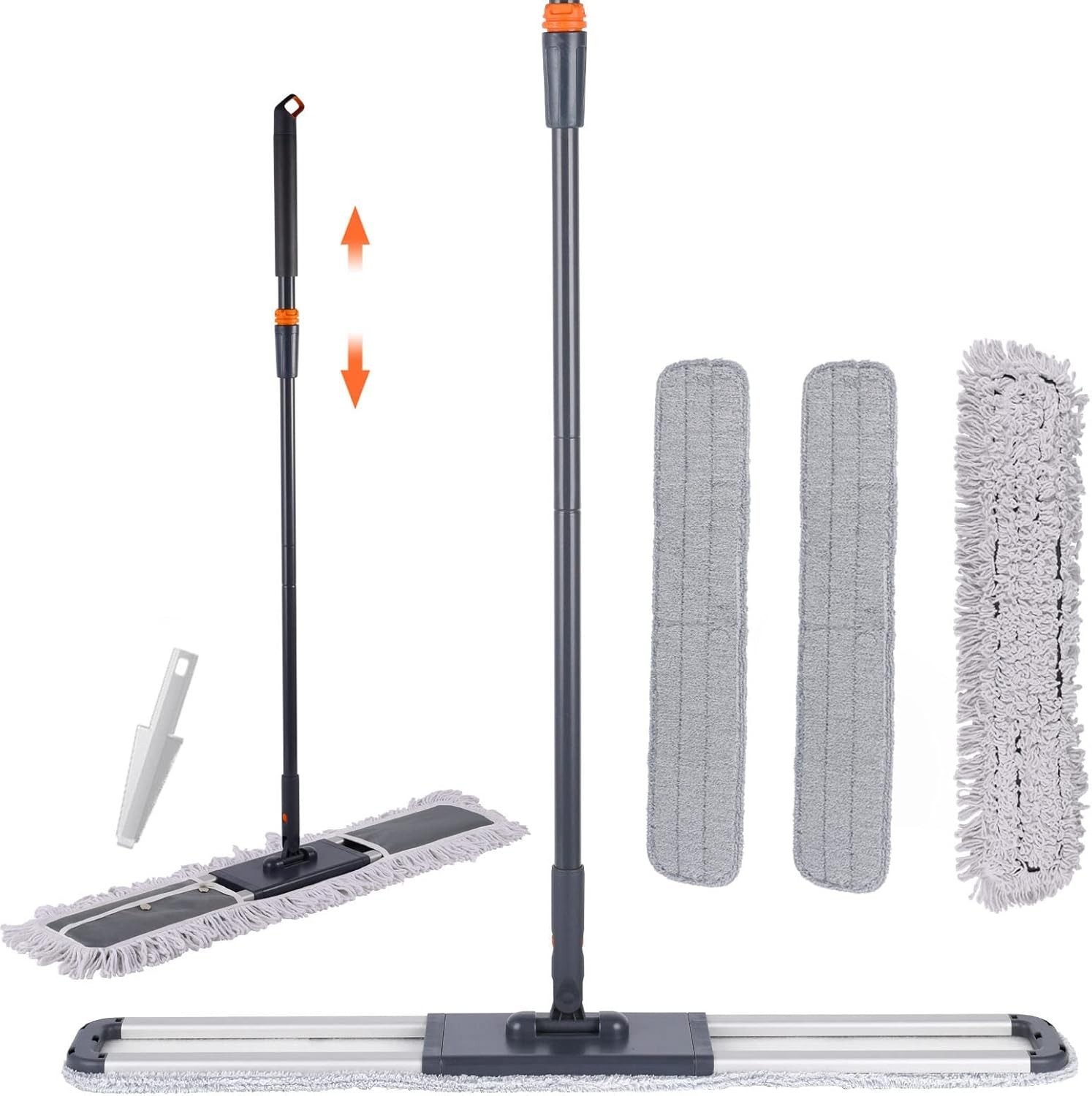 36″ Large Wrestling mat mop Commercial Dust Mops for Floor Cleaning Push mop …