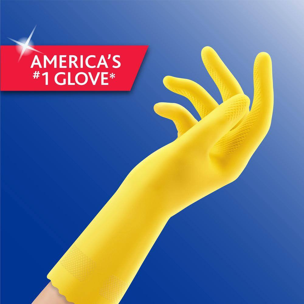 Playtex Handsaver Extra Large Yellow Latex/Neoprene/Nitrile Gloves (6-Pairs)