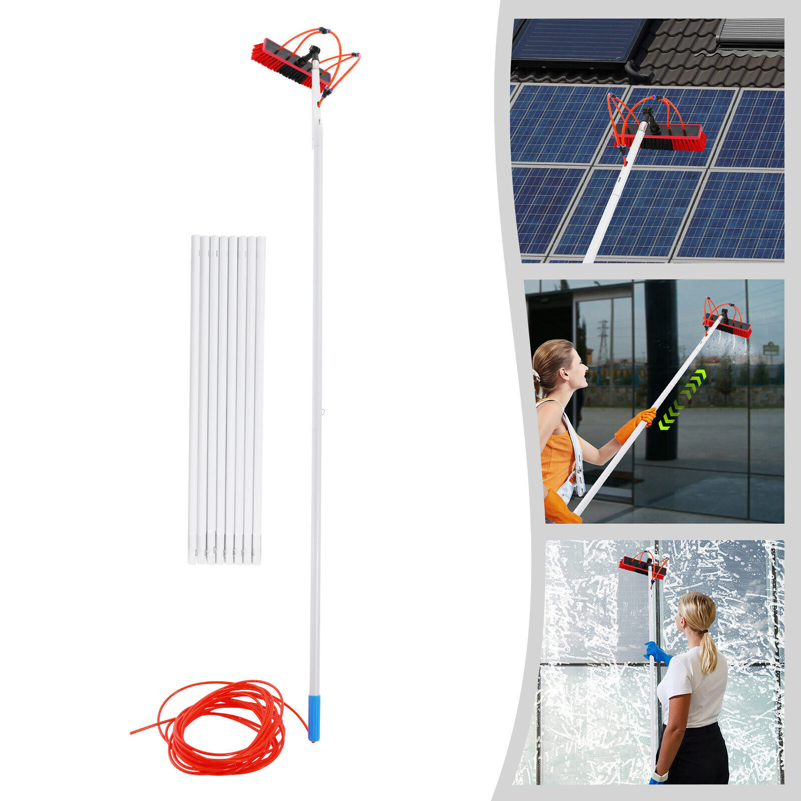 Cleaning Brush Kit for Solar Panel Window Cleaning Equipment Window Cleaning Kit