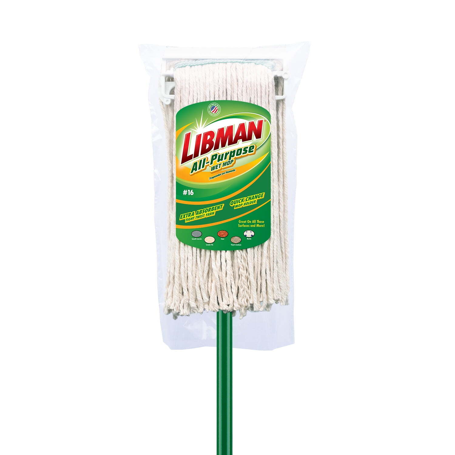All-Purpose Wet Mop (#16 Head) Cotton Blend