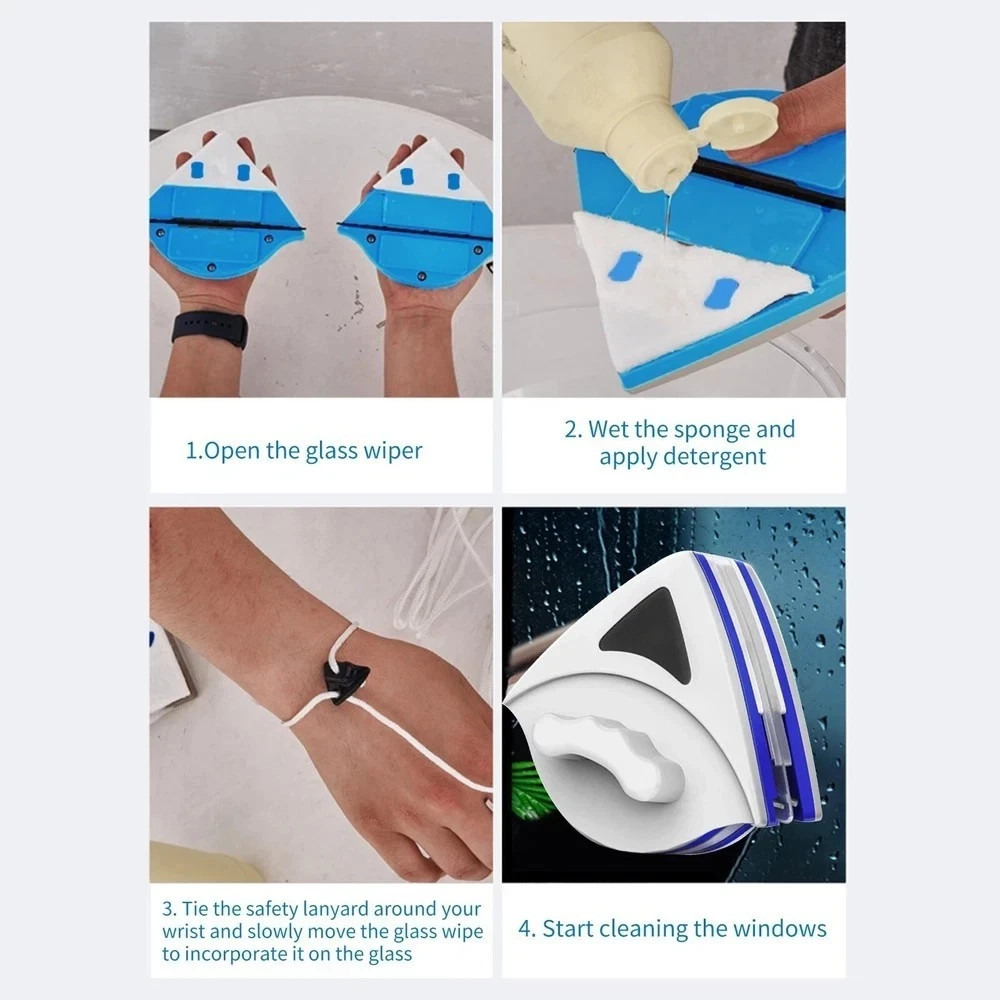 Household Office Special Window Cleaner Magnetic Glass Window Cleaning Tool