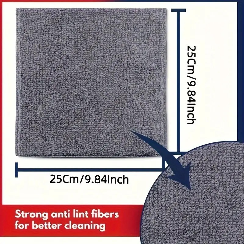 Microfiber Cleaning Cloths Lint Free Soft Car Kitchen Household Towels 1/5/10PCS